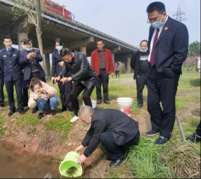 铁腕执法！衡阳县一男子被罚向蒸水河投放25万尾